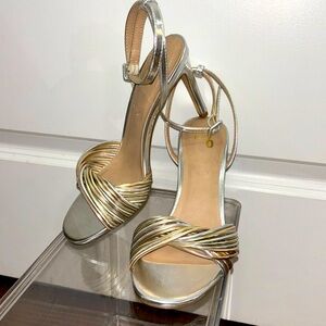 Mix No. 6 Metallic Ankle Strap Sandals